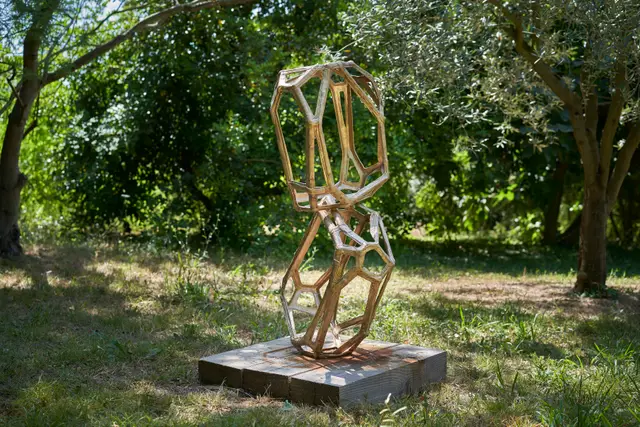 RockStructureFormation 116 Bronze by Arik Levy