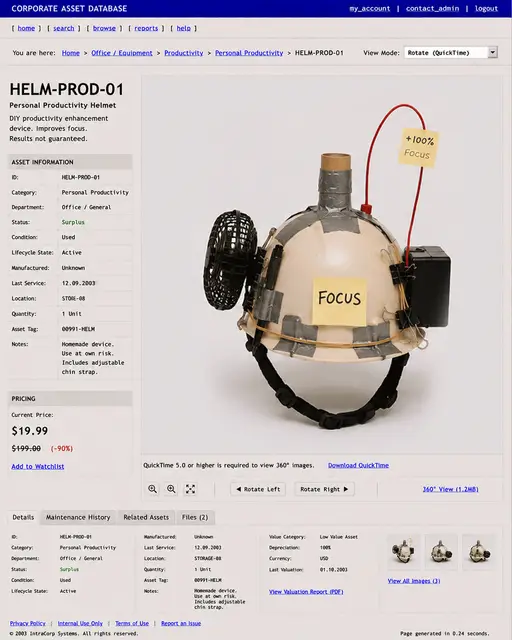 ITEM #90, HELM-PROD-01 by don't Buy