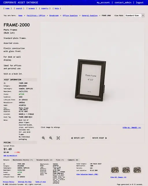 ITEM #263, FRAME-2000 by don't Buy