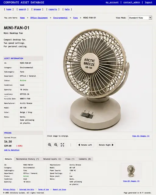 ITEM #114, MINI-FAN-01 by don't Buy