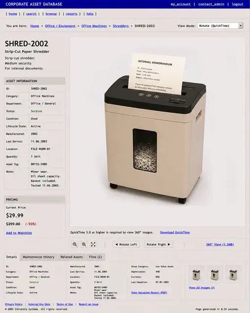 ITEM #159, SHRED-2002 by don't Buy