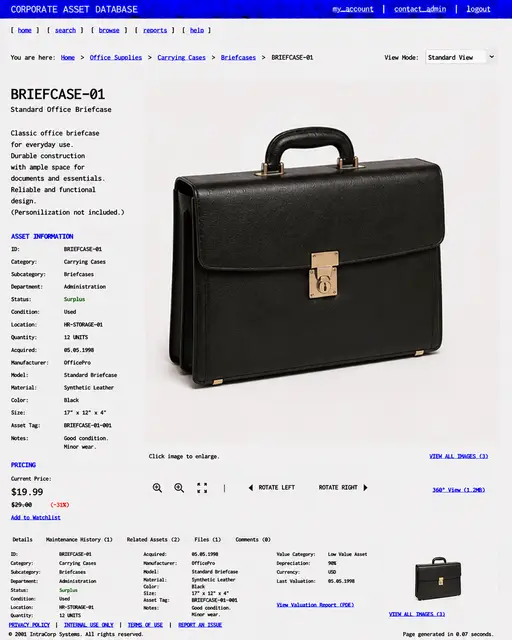 ITEM #234, BRIEFCASE-01 by don't Buy