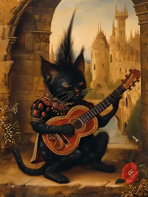 The Feline Minstrels by Doopiidoo