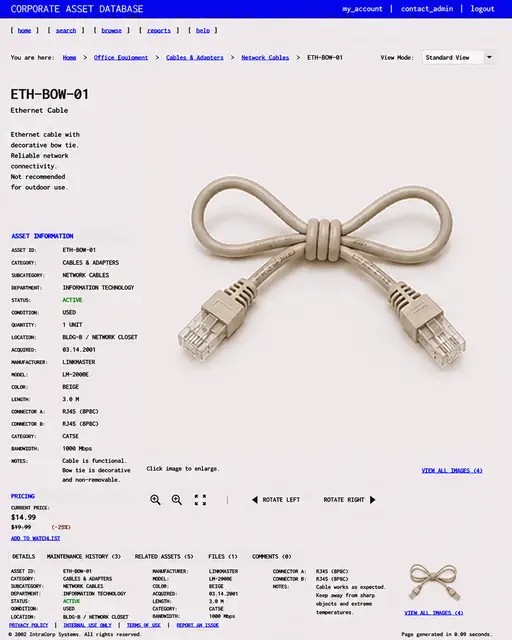 ITEM #69, ETH-BOW-01 by don't Buy