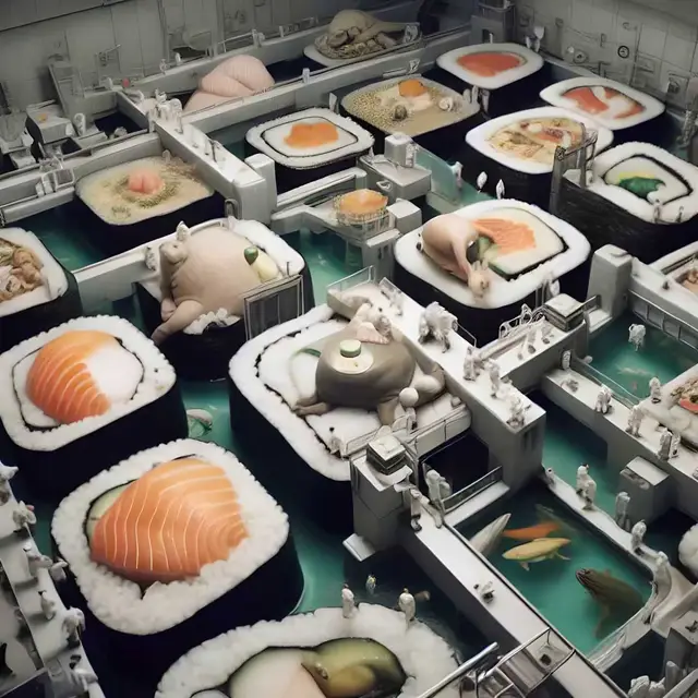 Sushi Friends: Auntie’s Factory Part B by Niceaunties