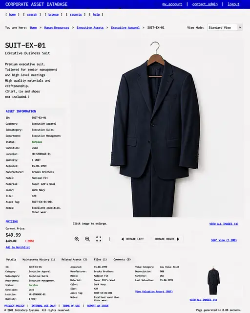 ITEM #311, SUIT-EX-01 by don't Buy