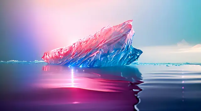 Plasma pulse bursting inside an iceberg (Leo Espinoza) by Leo Espinoza