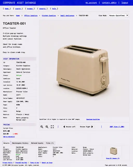 ITEM #181, TOASTER-001 by don't Buy