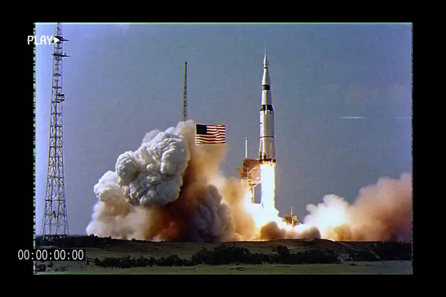 Apollo 11 (colorized) by Belowsubconscious