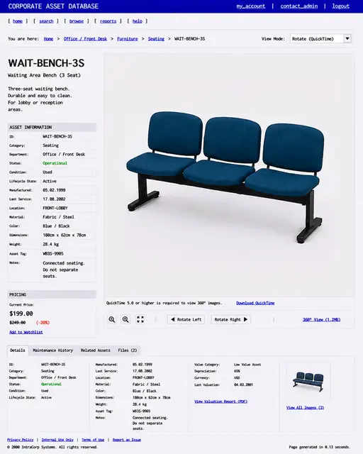 ITEM #196, WAIT-BENCH-3S by don't Buy