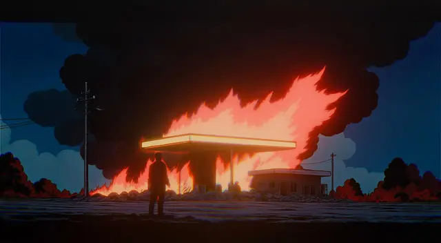 People Watching Things Burn by Panaviscope