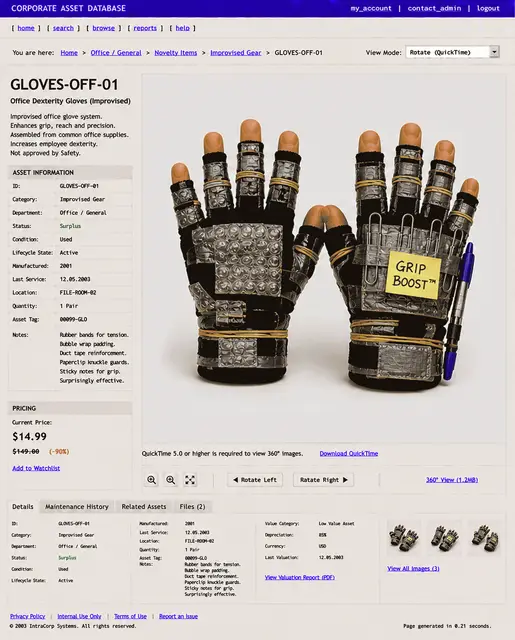 ITEM #87, GLOVES-OFF-01 by don't Buy
