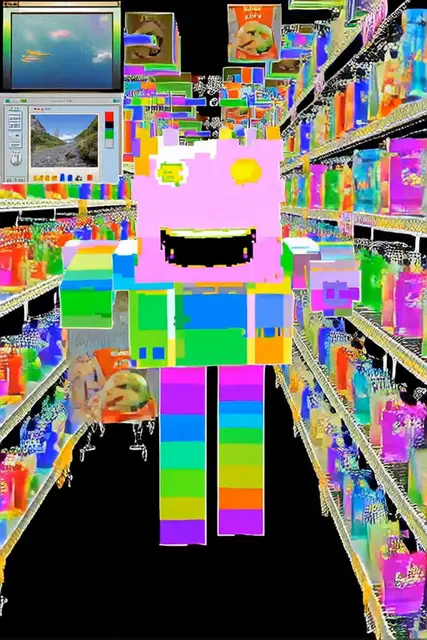 At the supermarket by Canek Zapata