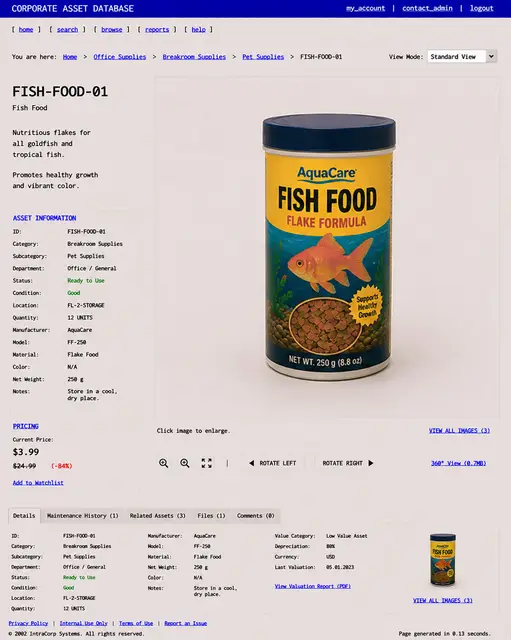 ITEM #260, FISH-FOOD-01 by don't Buy