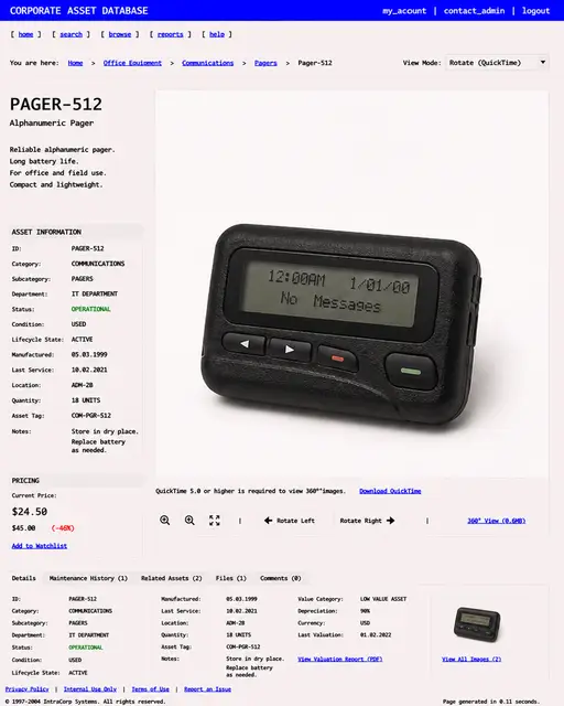 ITEM #131, PAGER-512 by don't Buy