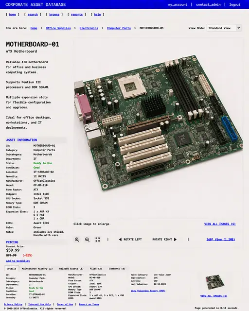 ITEM #278, MOTHERBOARD-01 by don't Buy