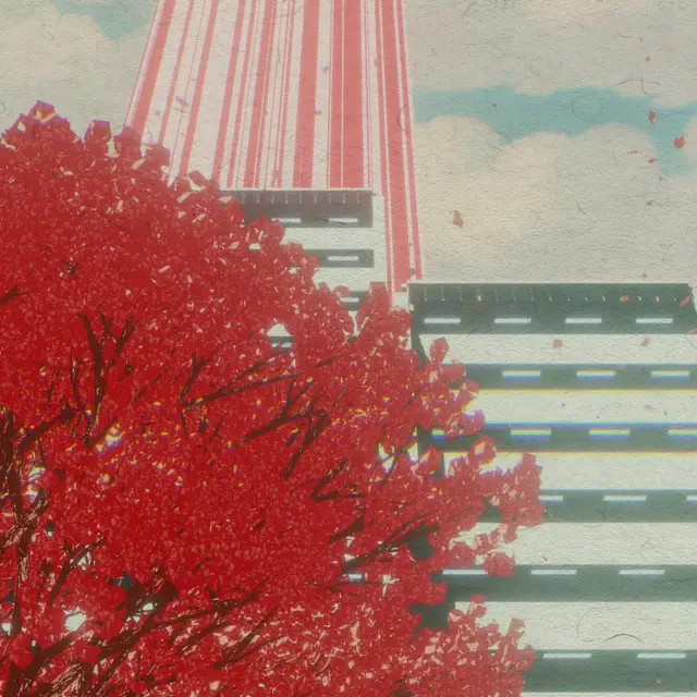 Tree and Buildings by Panaviscope