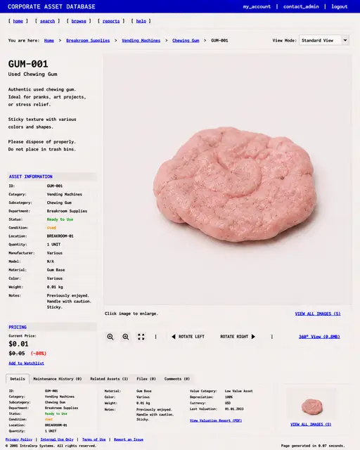ITEM #265, GUM-001 by don't Buy