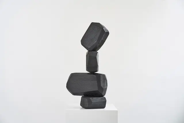 MicroRockFormationWood & Bronze 52 by Arik Levy