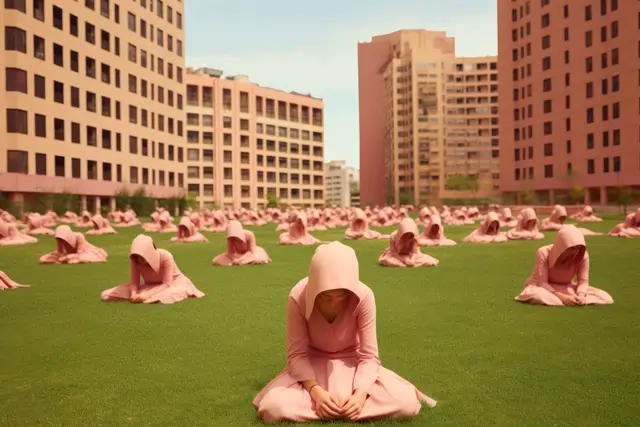 Meditation camp by Alice Gordon