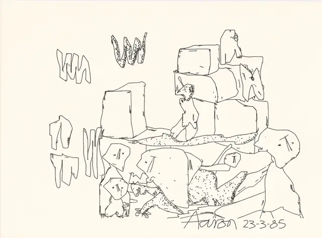 AARON at Tsukuba, #7 23-3-85 (Claim Deed Token) by Harold Cohen