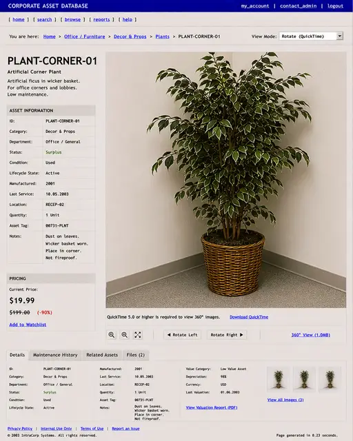 ITEM #138, PLANT-CORNER-01 by don't Buy