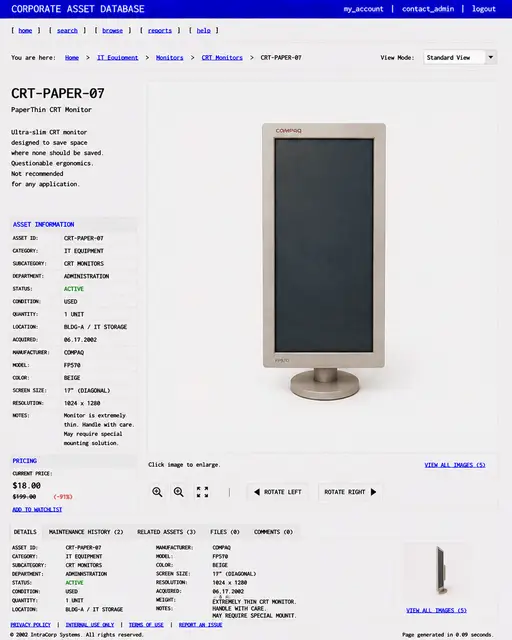 ITEM #42, CRT-PAPER-07 by don't Buy