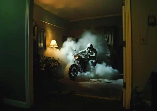 Midnight smoke show by Nathan Boey