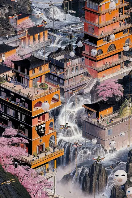 楼嵌飞瀑间 (#82) by Niceaunties