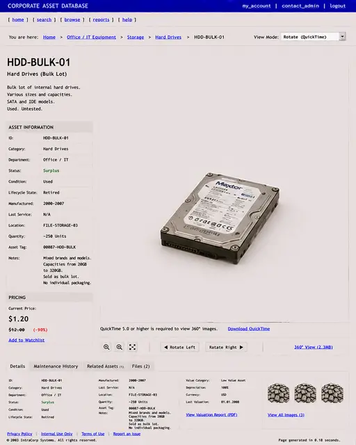 ITEM #268, HDD-BULK-01 by don't Buy