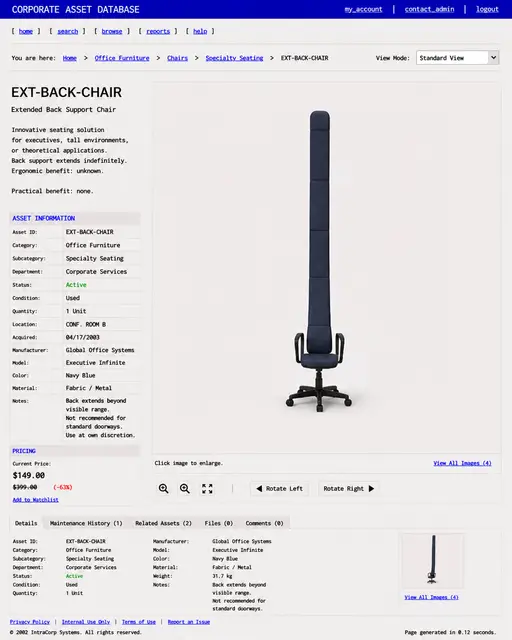 ITEM #72, EXT-BACK-CHAIR by don't Buy