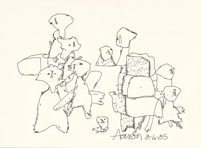 AARON at Tsukuba, #6 8-4-85 (Claim Deed Token) by Harold Cohen