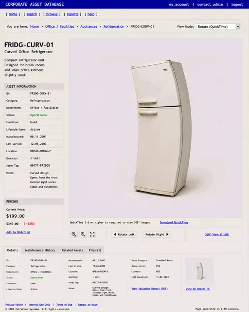 ITEM #82, FRIDG-CURV-01 by don't Buy
