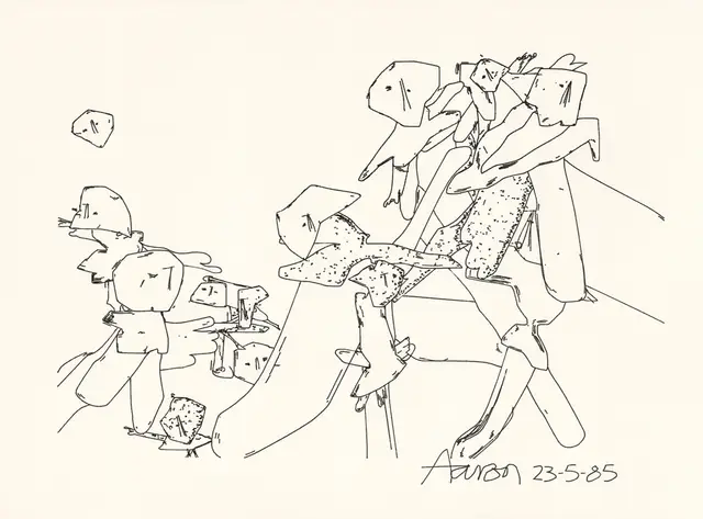 AARON at Tsukuba, #1 23-5-85 (Claim Deed Token) by Harold Cohen