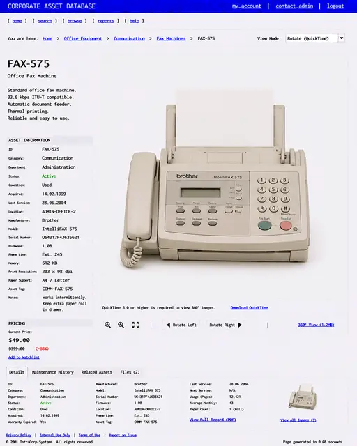 ITEM #77, FAX-575 by don't Buy