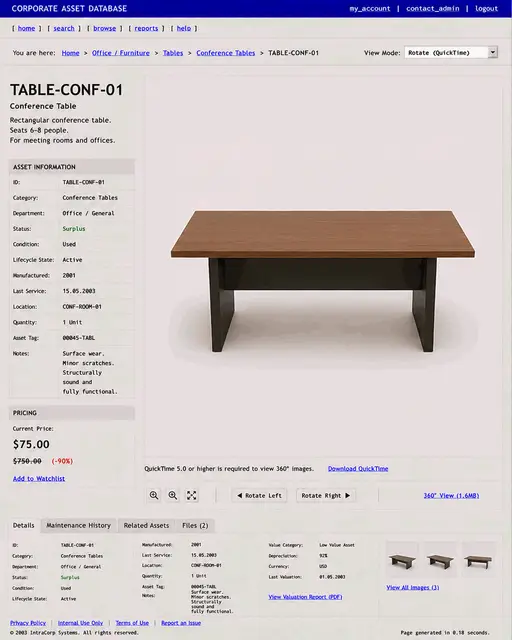 ITEM #174, TABLE-CONF-01 by don't Buy