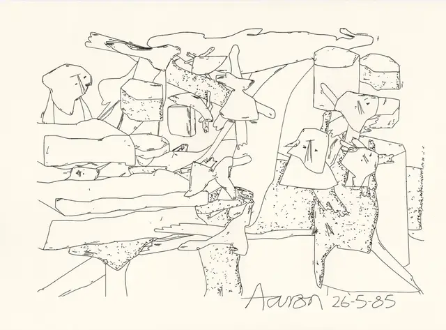 AARON at Tsukuba, #3 26-5-85 (Claim Deed Token) by Harold Cohen