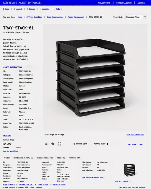 ITEM #315, TRAY-STACK-01 by don't Buy