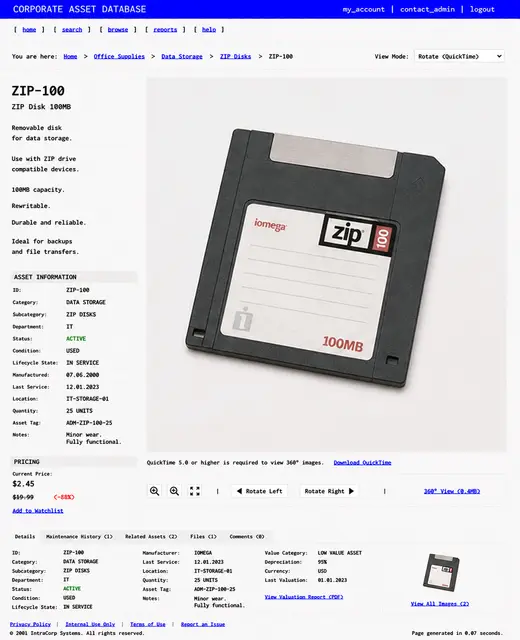 ITEM #319, ZIP-100 by don't Buy