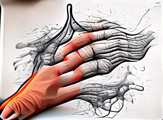An illustration of a hand drawing itself by Gene Kogan