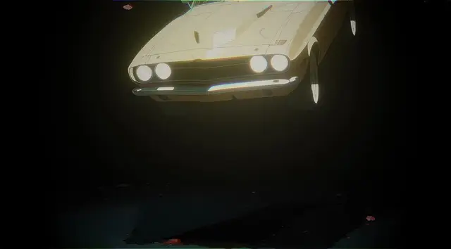 Yellow Muscle Car by Panaviscope