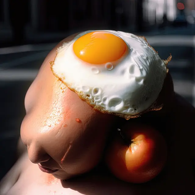 Fried Egg II (The New Yorker) by Charlie Engman