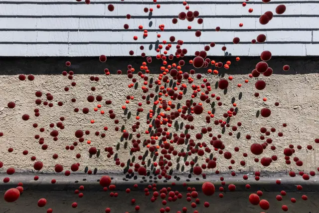 Red Balls by Pelle Cass