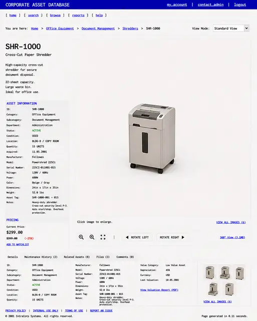 ITEM #303, SHR-1000 by don't Buy