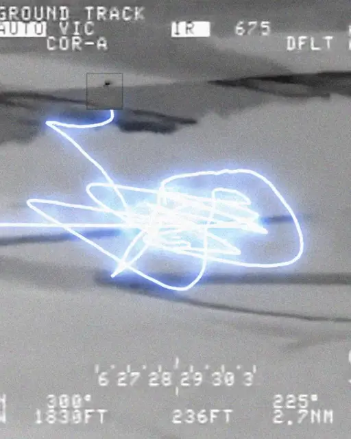 UFO TRACK DRAWING by Geoffrey Lillemon