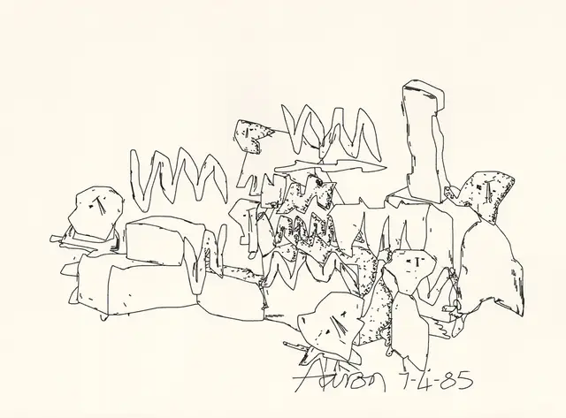 AARON at Tsukuba, #2 7-4-85 (Claim Deed Token) by Harold Cohen