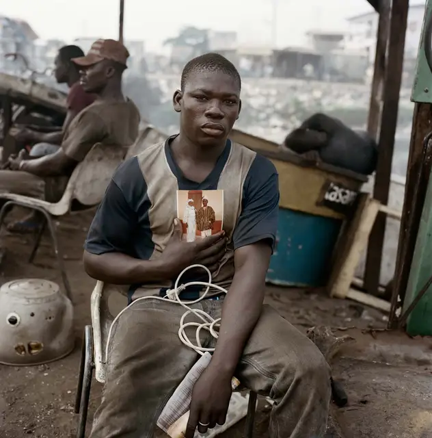 Omar Idris, Agbogbloshie Market, Accra, Ghana by Pieter Hugo