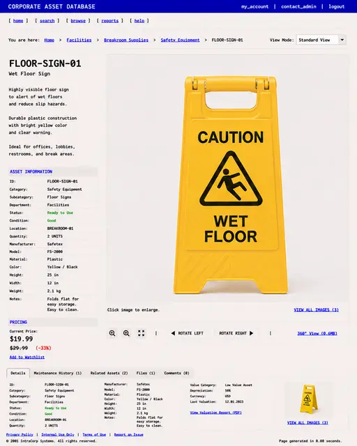 ITEM #261, FLOOR-SIGN-01 by don't Buy
