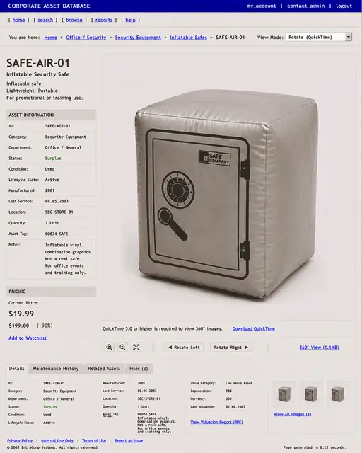 ITEM #150, SAFE-AIR-01 by don't Buy