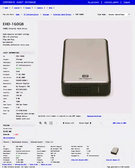 ITEM #57, EHD-160GB by don't Buy
